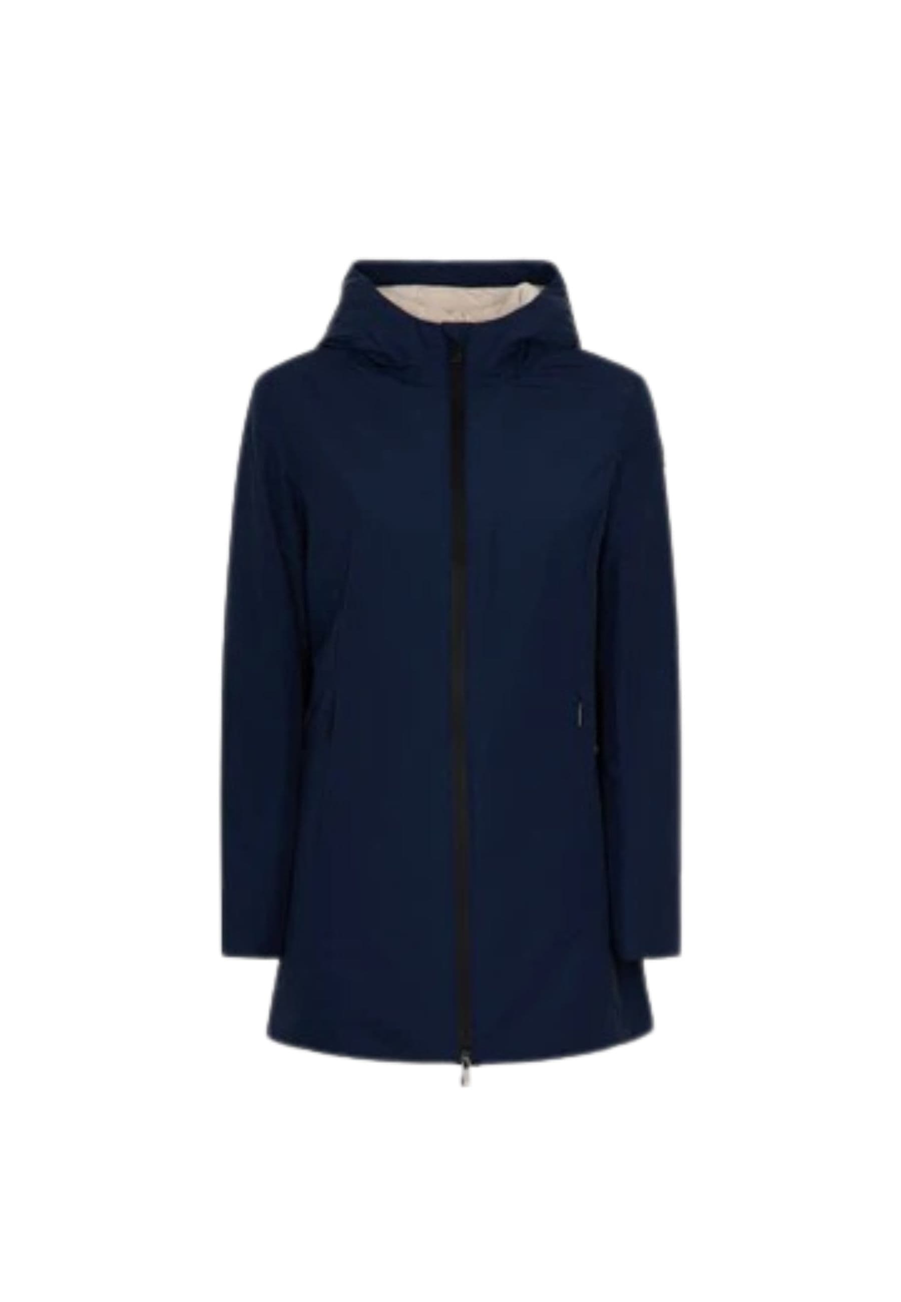 Women's jacket Suns Aurelia long velour Navy