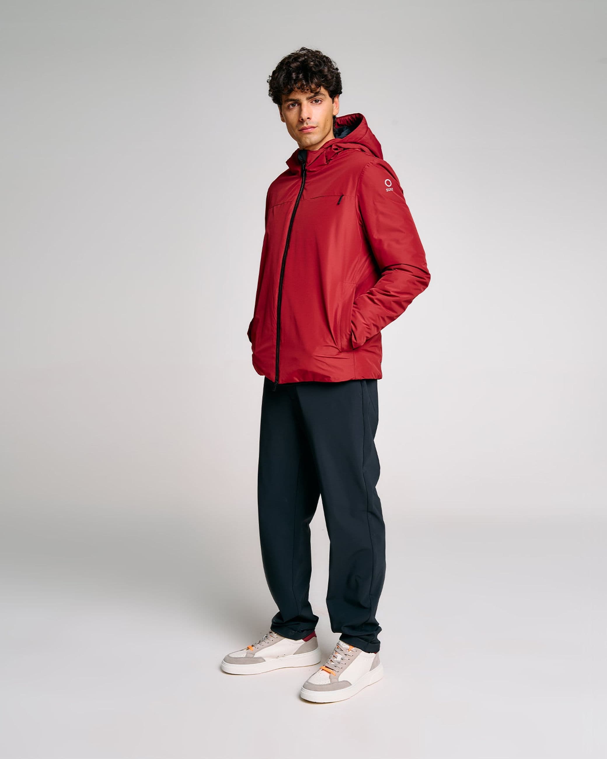 Men's jacket Suns Aurelio Velour Bordeaux