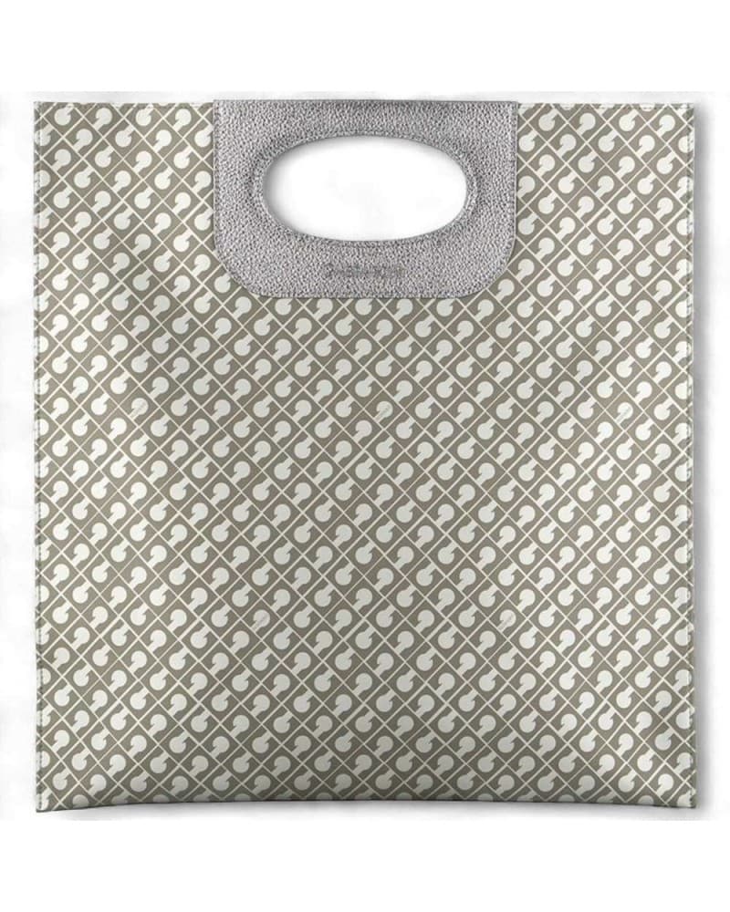 Gherardini Handbag Women's Square Fabric Softy Silver - GH0163-ARG