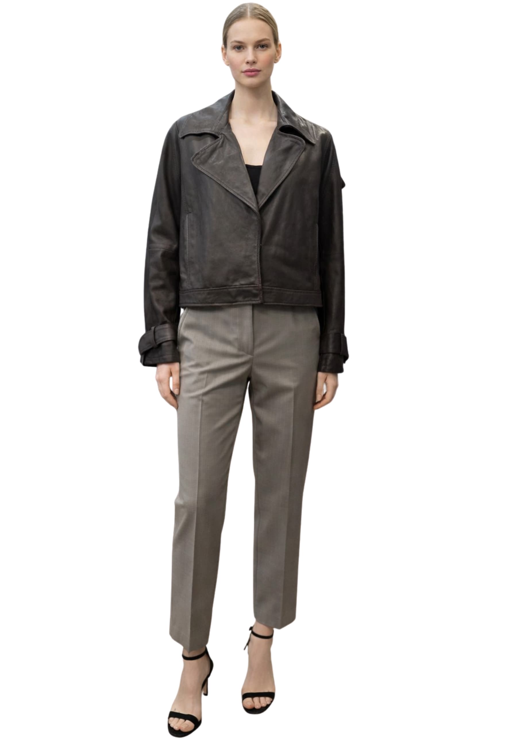 Women's leather jacket Marsem brown