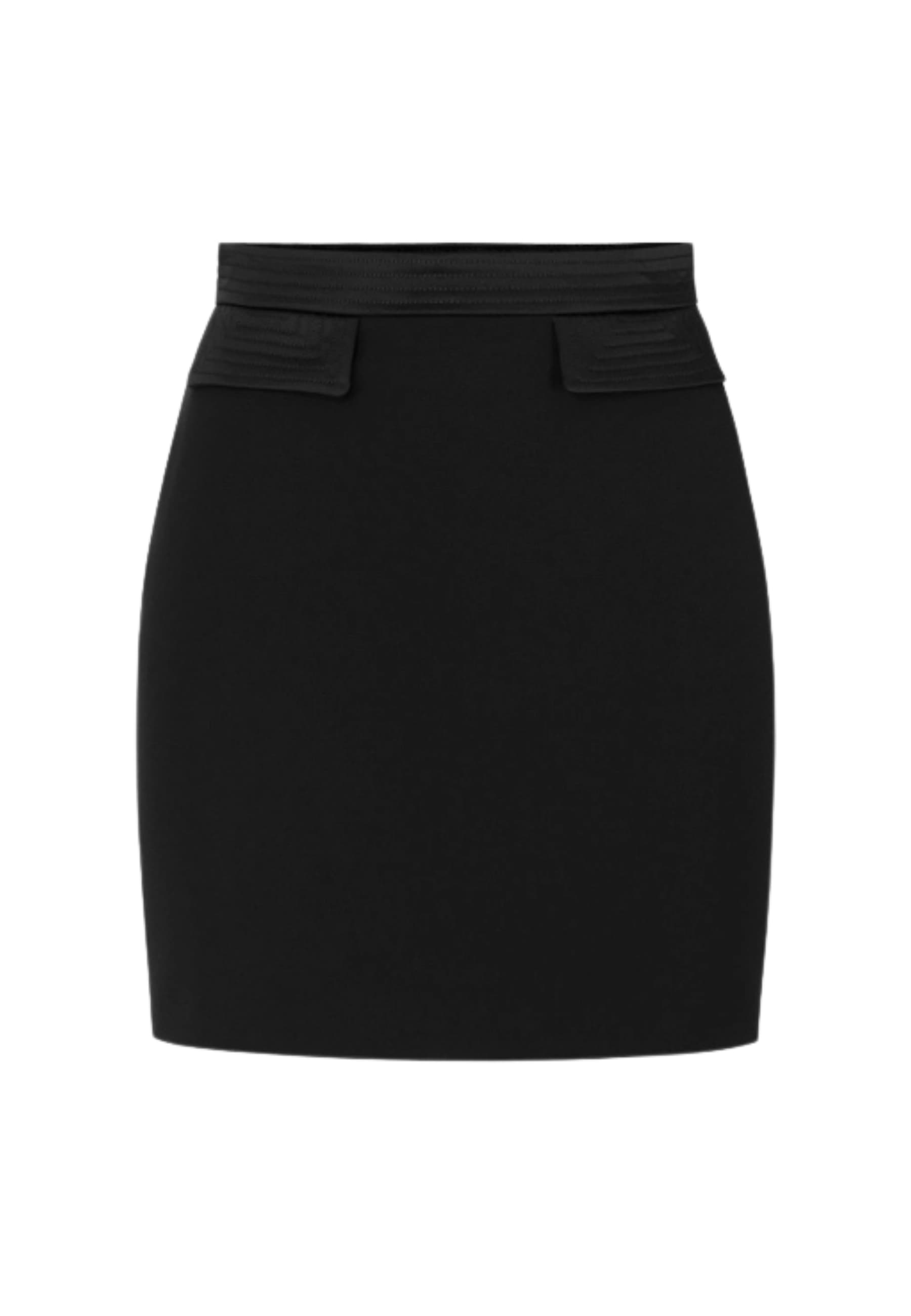 Miniskine Elisabetta Franchi in double stretch and satin crepe