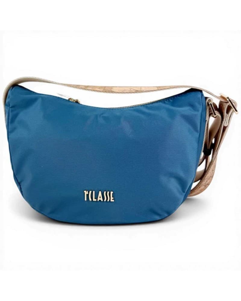 Alviero Martini 1 Classe Breeze Nylon Women's Blue Pacific Shoulder Bag in Fabric