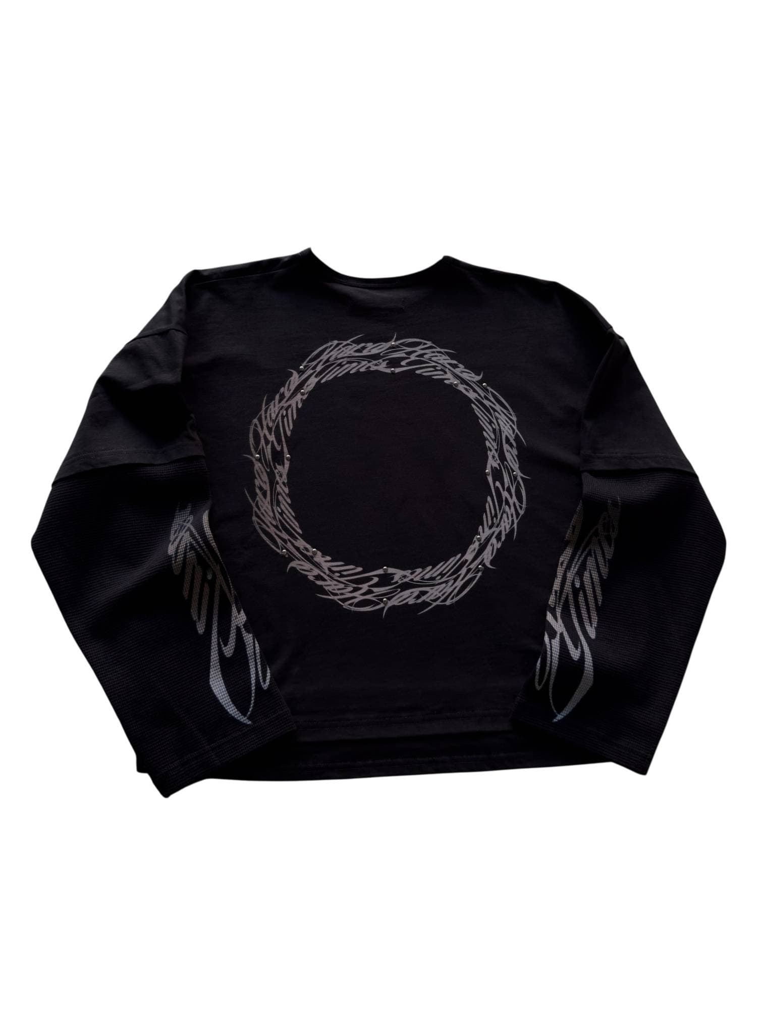 Formy Studio ht2 Longsleeve t-shirt long sleeve boxy fit with graphics and studs - Black