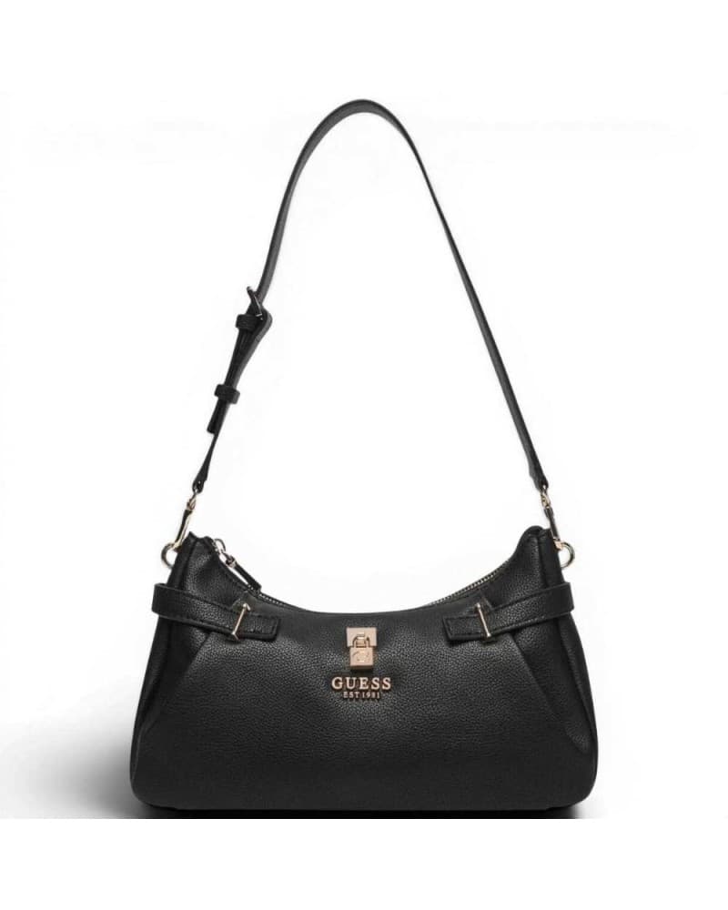 Guess Shoulder Bag Yesba Shoulder Bag Woman Black in Synthetic Material With Zipper