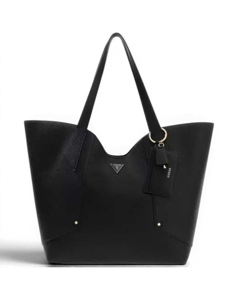Guess Darcy Large 2 handbag in 1 Women's Black Tote in Synthetic Material with Inner Pouch and Logo