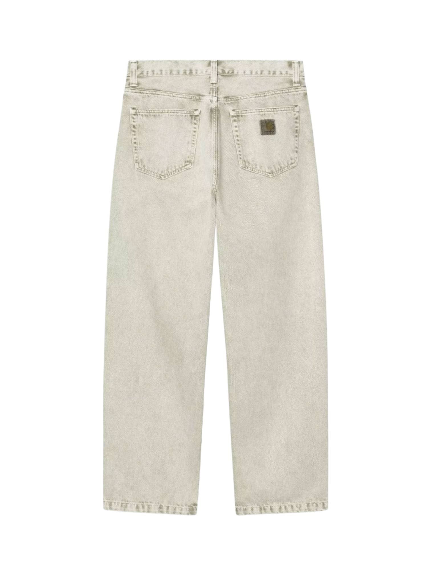 Carhartt Wip Landon pants jeans wide leg - Opuntia chalk washed