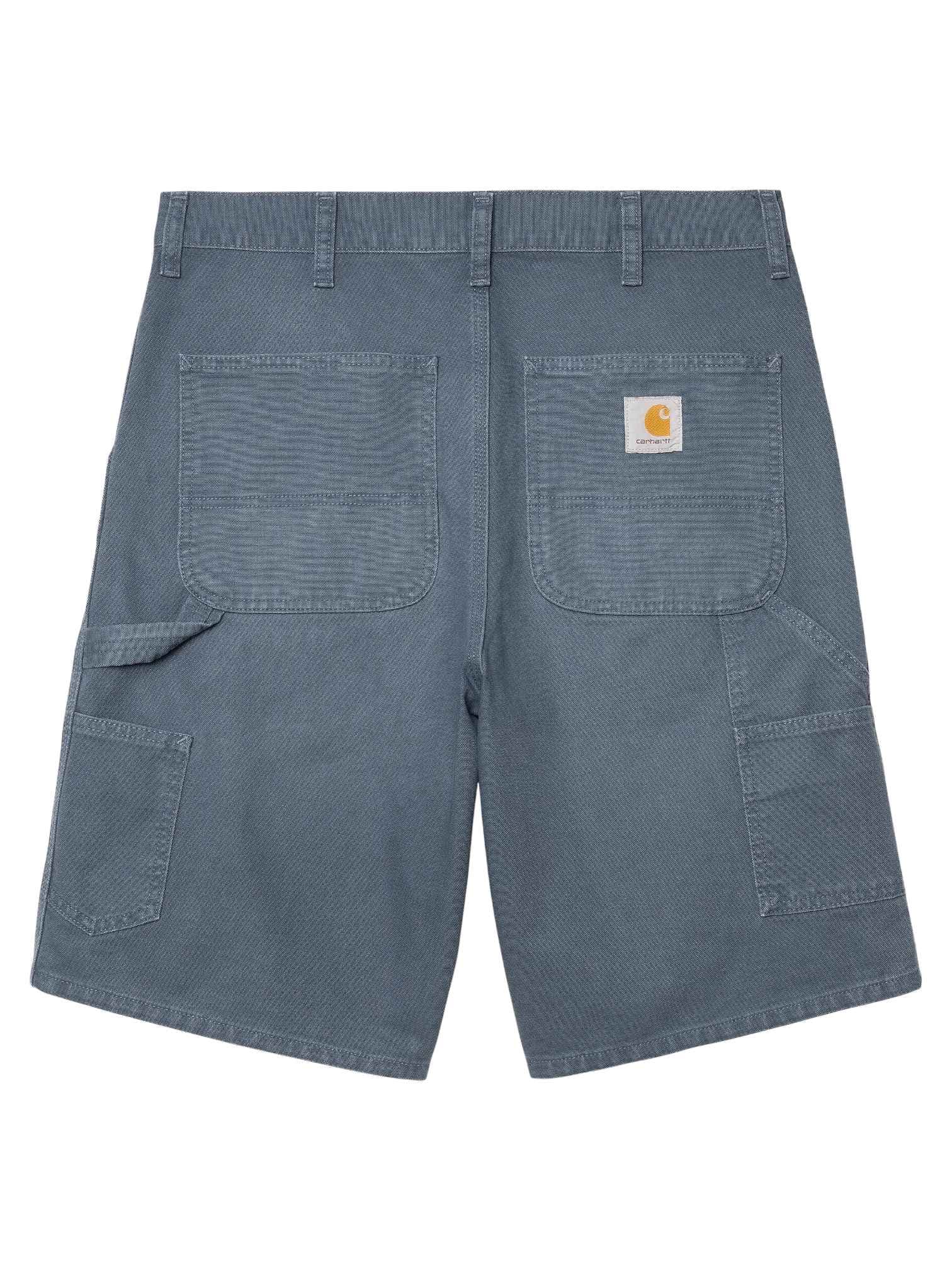 Carhartt Wip Single knee short leg wide in Slave canvas - Dusky Blue stone washed