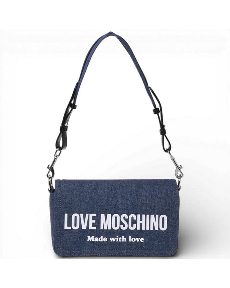 Love Moschino Women's Denim Bag Blue Fabric