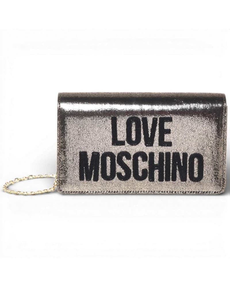 Love Moschino Shopping Bag Soft Woman Gold Fabric