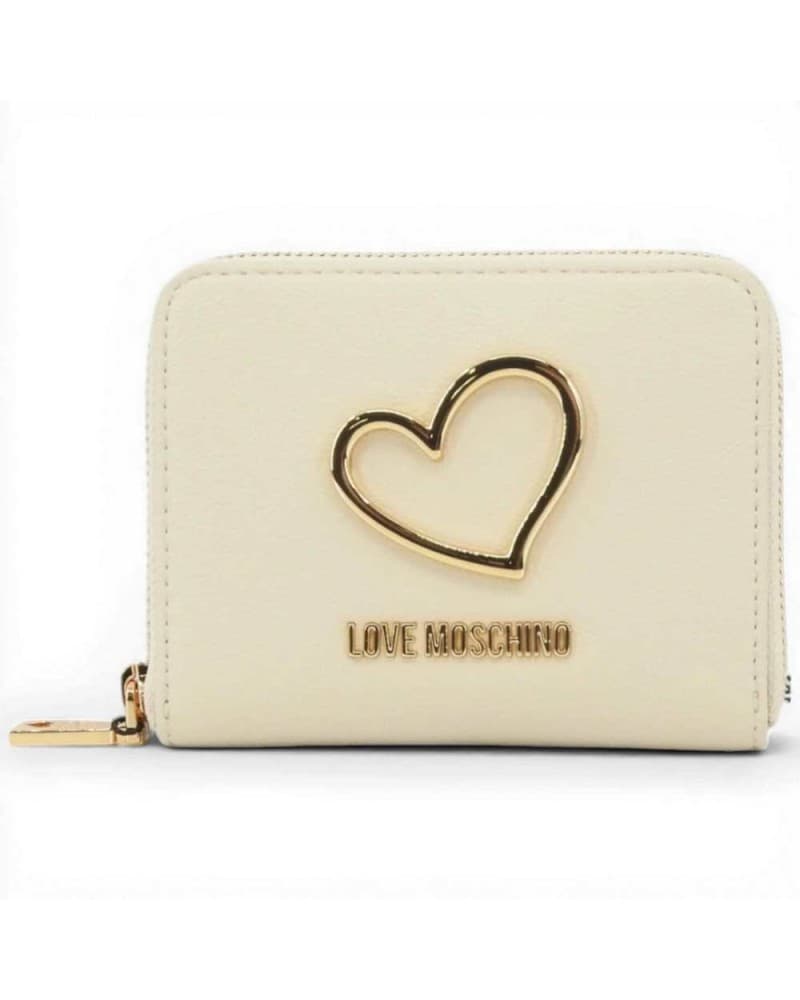 Love Moschino Wallet Woman Ivory in Synthetic