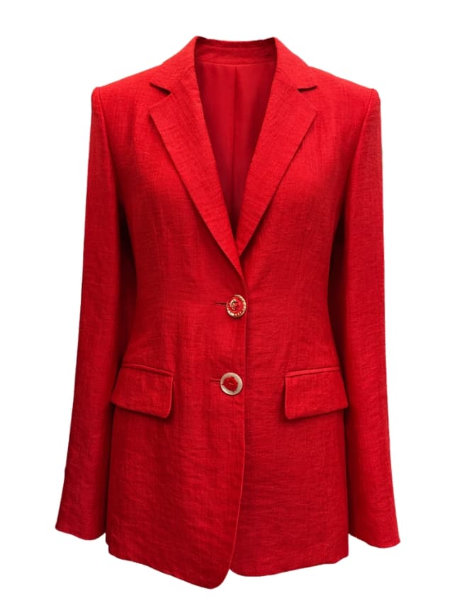 Women's Jacket Maliparmi in red linen