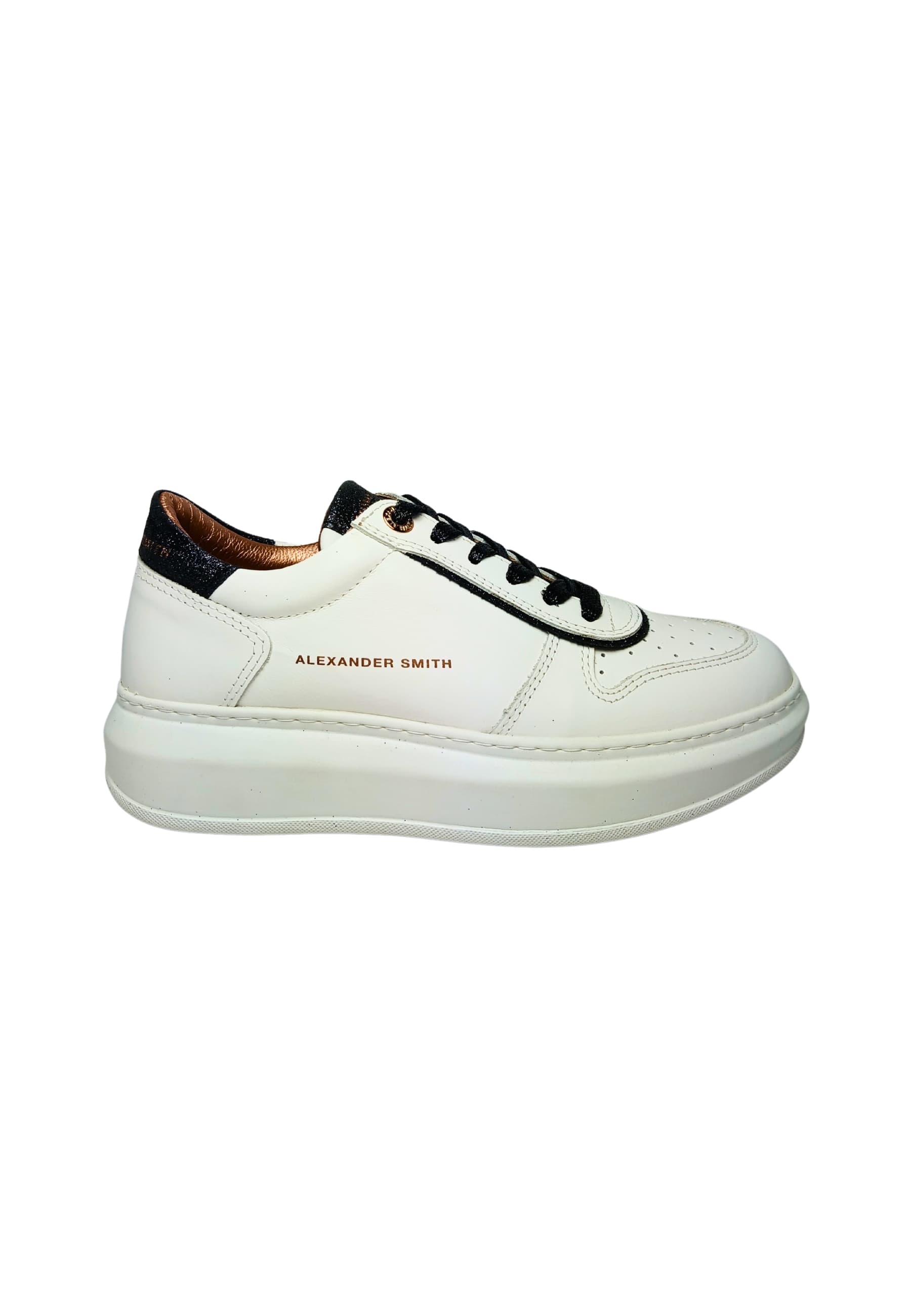 Women's Shoes Alexander Smith Sneakers Cambridge Woman-White Black