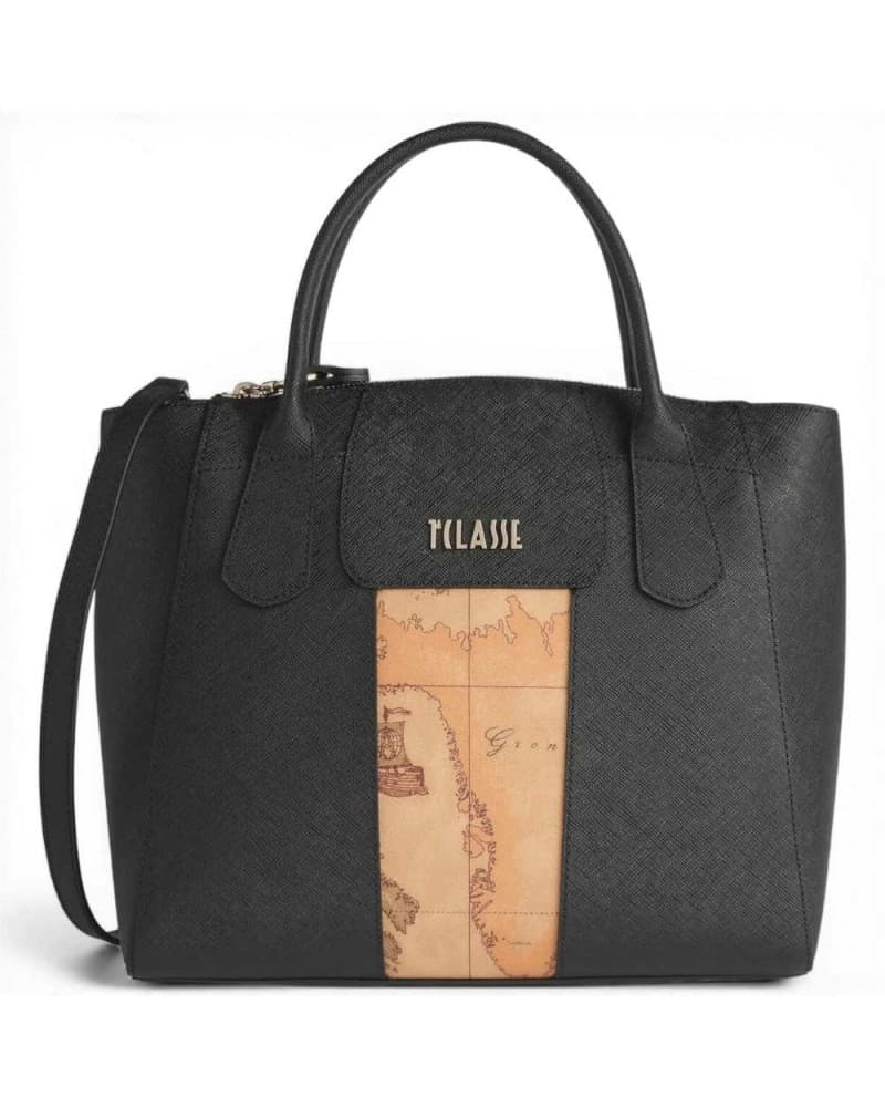 Alviero Martini 1 Classe Handbag Bloom City Women Black Leather
