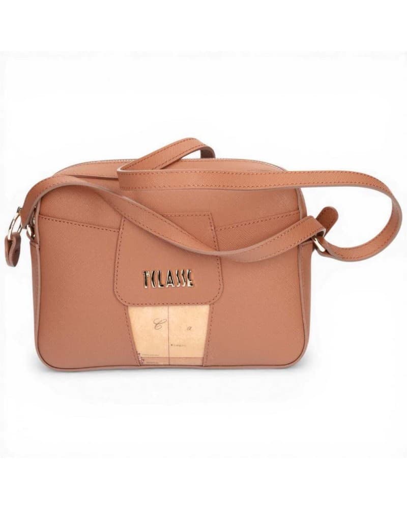 Alviero Martini First Class Small Reporter Bag Woman Tobacco Fabric Geo Classic