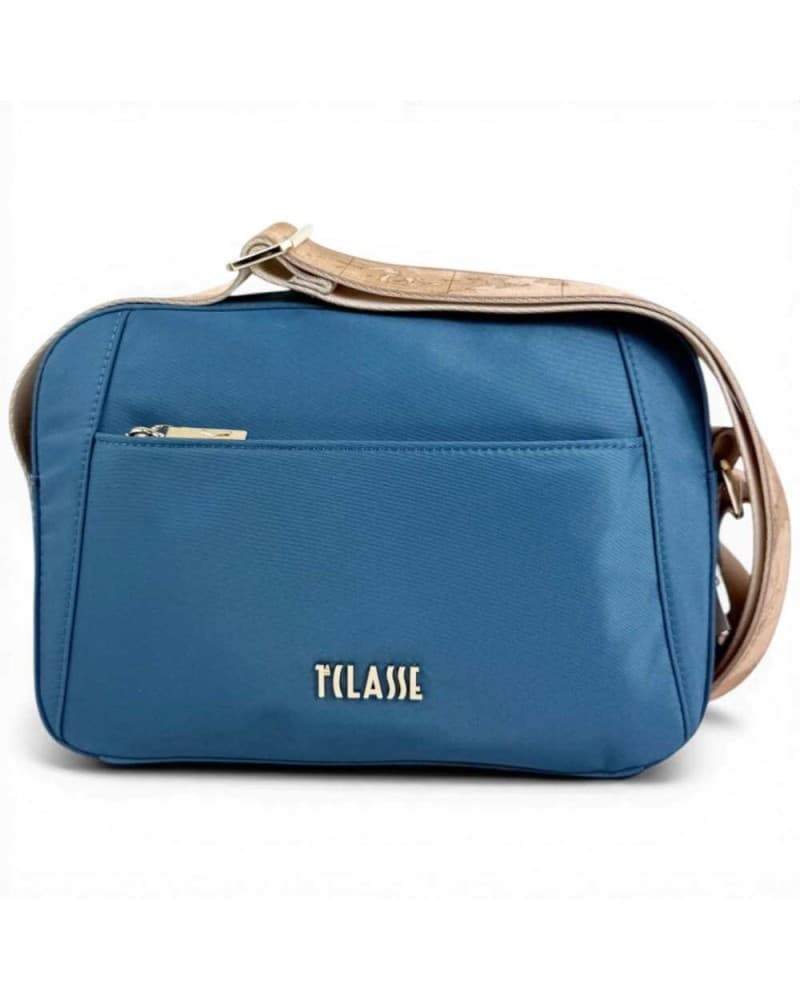 Alviero Martini 1 Classe Breeze Nylon Women's Blue Pacific Fabric Reporter Bag