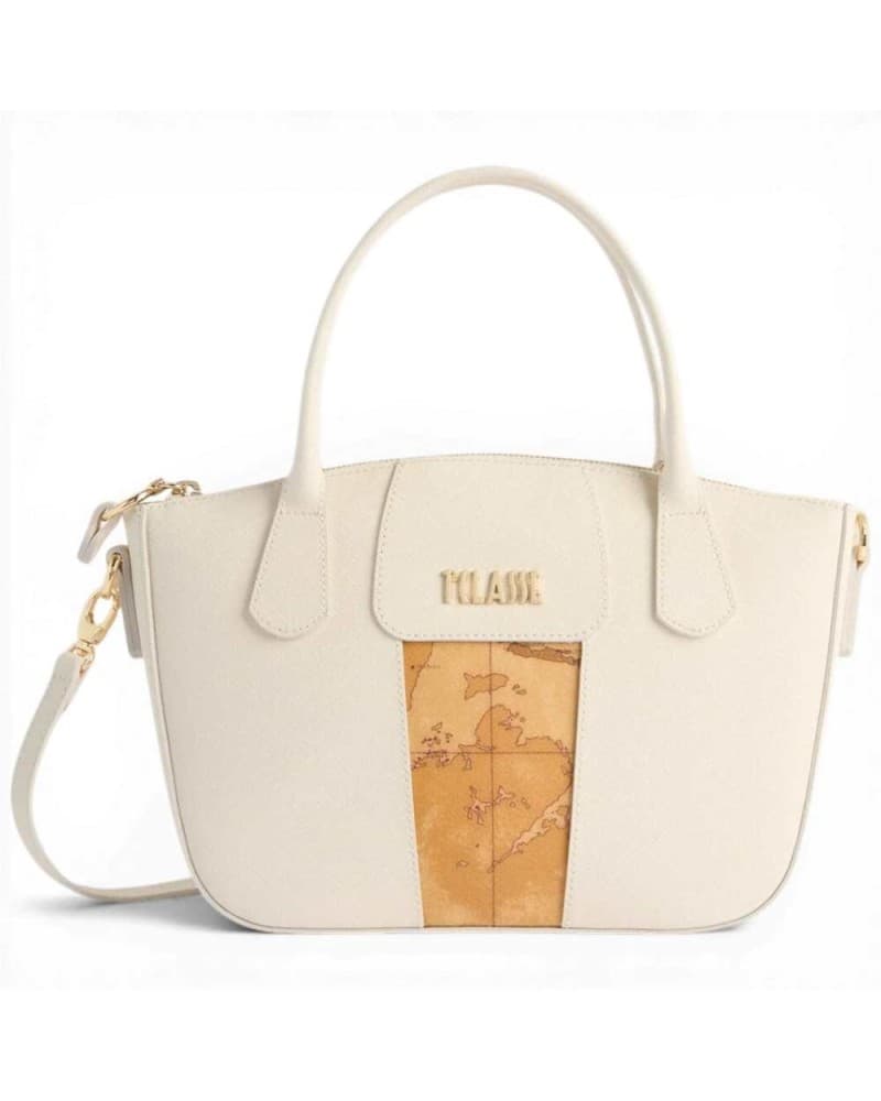 Alviero Martini 1 Classe Handbag Bloom City Woman Ivory Leather