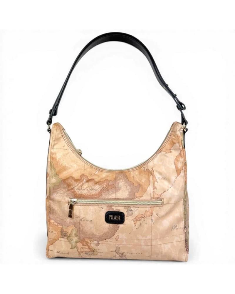 Alviero Martini 1 Classe Hobo Soft Petals Women's Black Leather Bag