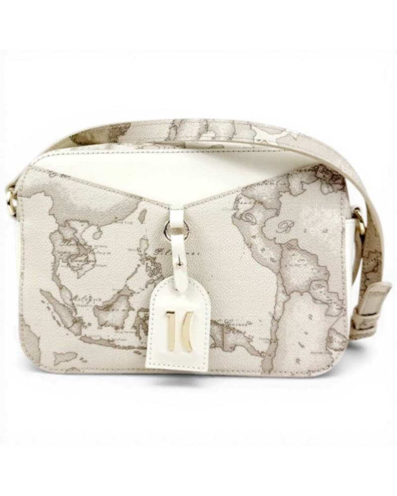 Alviero Martini 1 Classe Rituals Geo Safari Women's Satin Fabric Reporter Bag