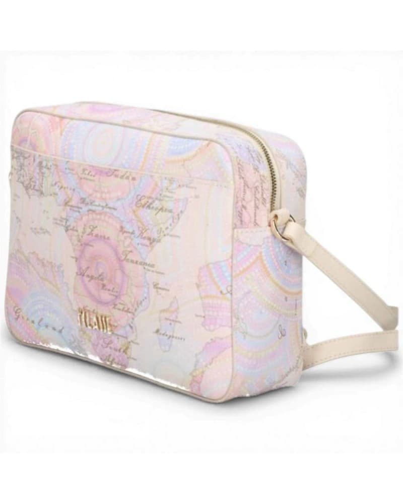 Alviero Martini 1 Classe Geo Dots Art Woman Multicolor Fabric Reporter Bag