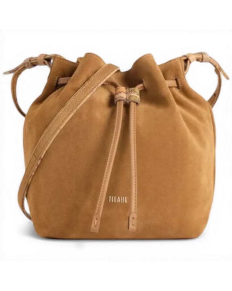 Alviero Martini 1 Classe Bag Bucket Tribal Leather Woman Tobacco in Suede and Leather