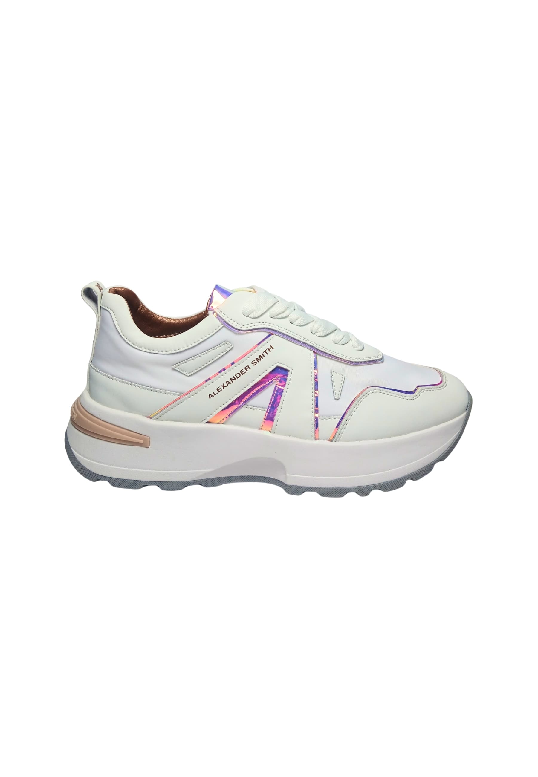 Women's Shoes Alexander Smith Liverpool Woman White Iride Azure