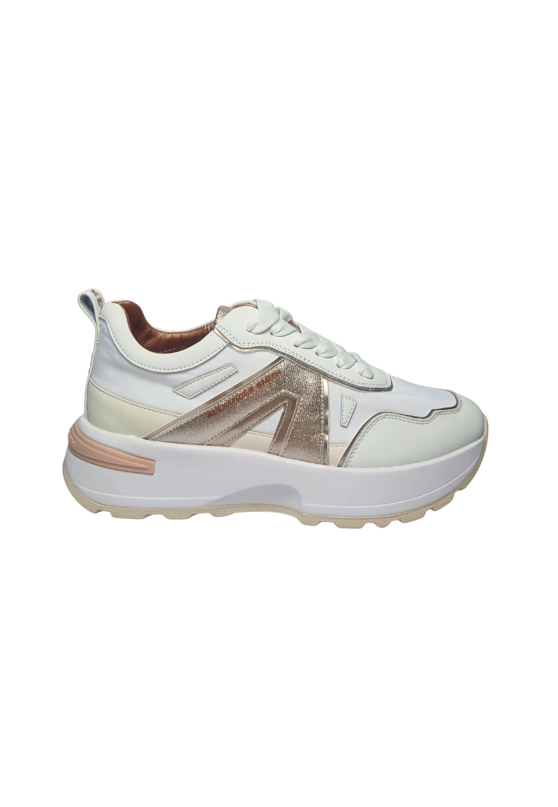 Women's Shoes Alexander Smith Liverpool Woman White Light Gold