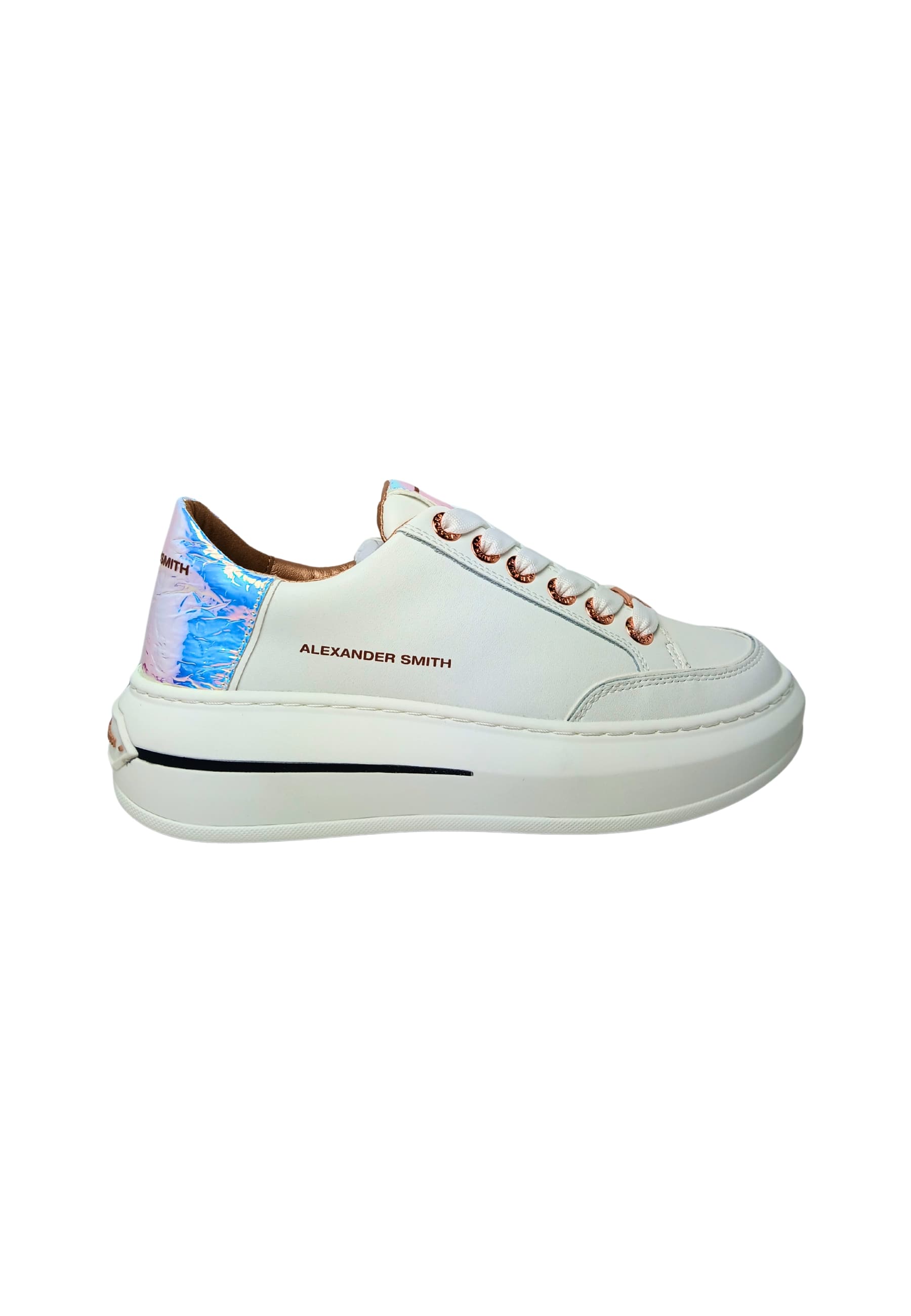 Women's Shoes Alexander Smith Lancaster Woman Sneakers, White Iride