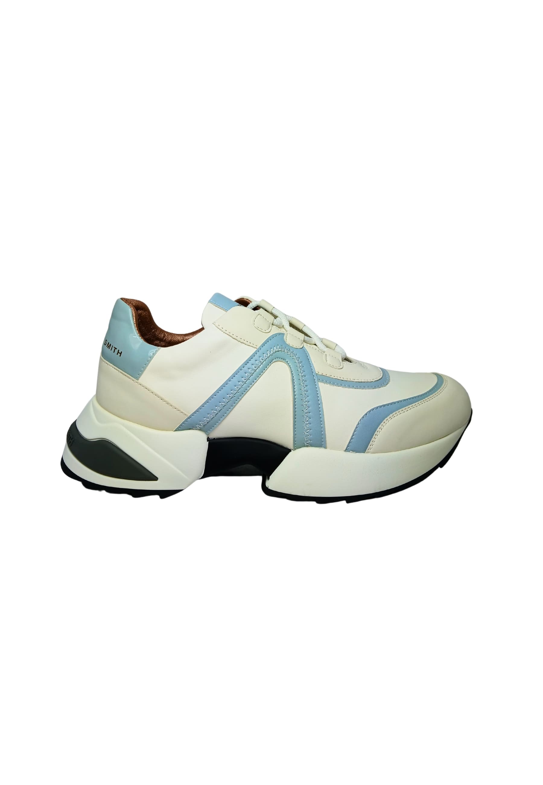 Women's Shoes Alexander Smith Marble Woman-White Azure sneakers