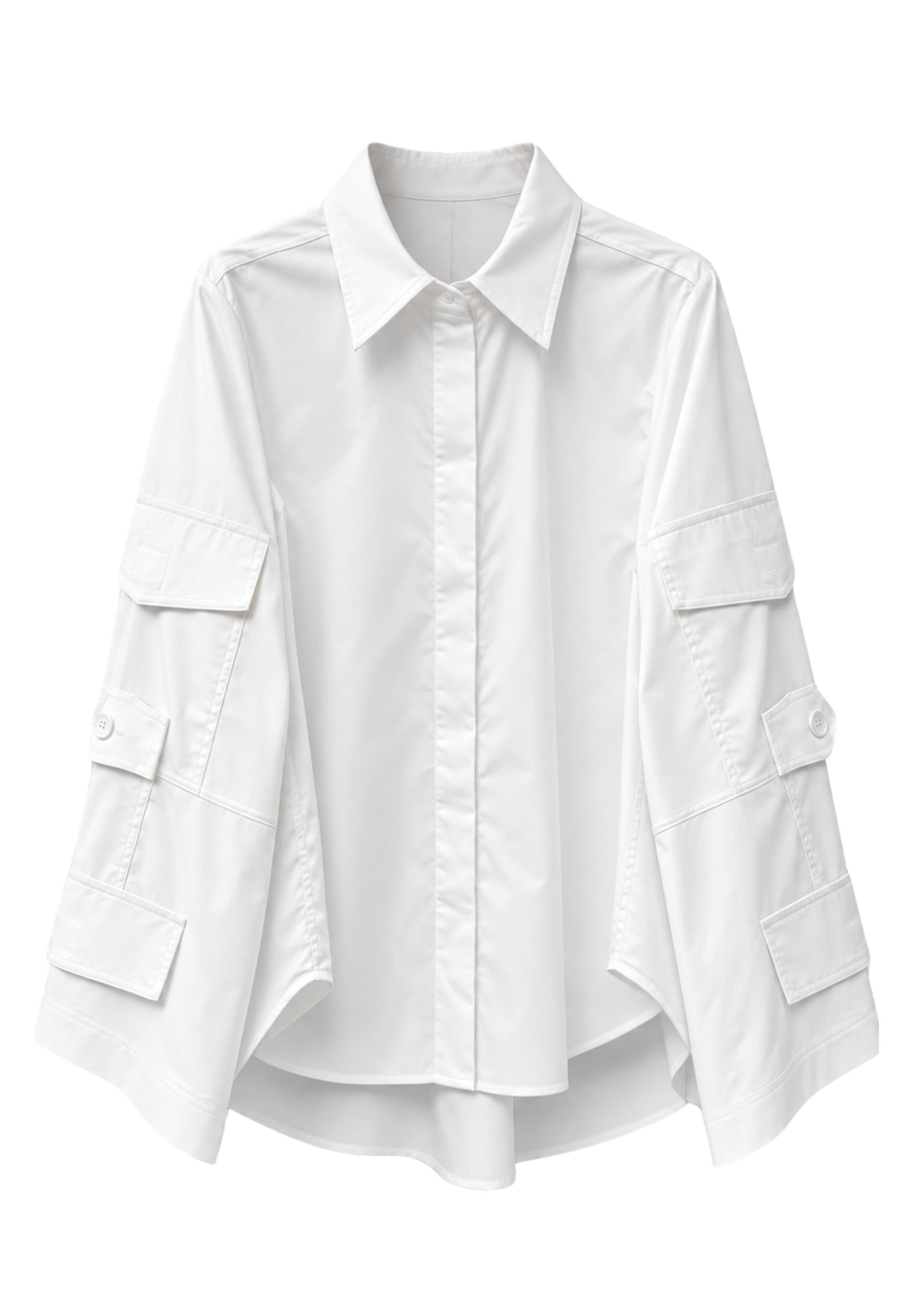 shirt with pockets on sleeves Meimeij