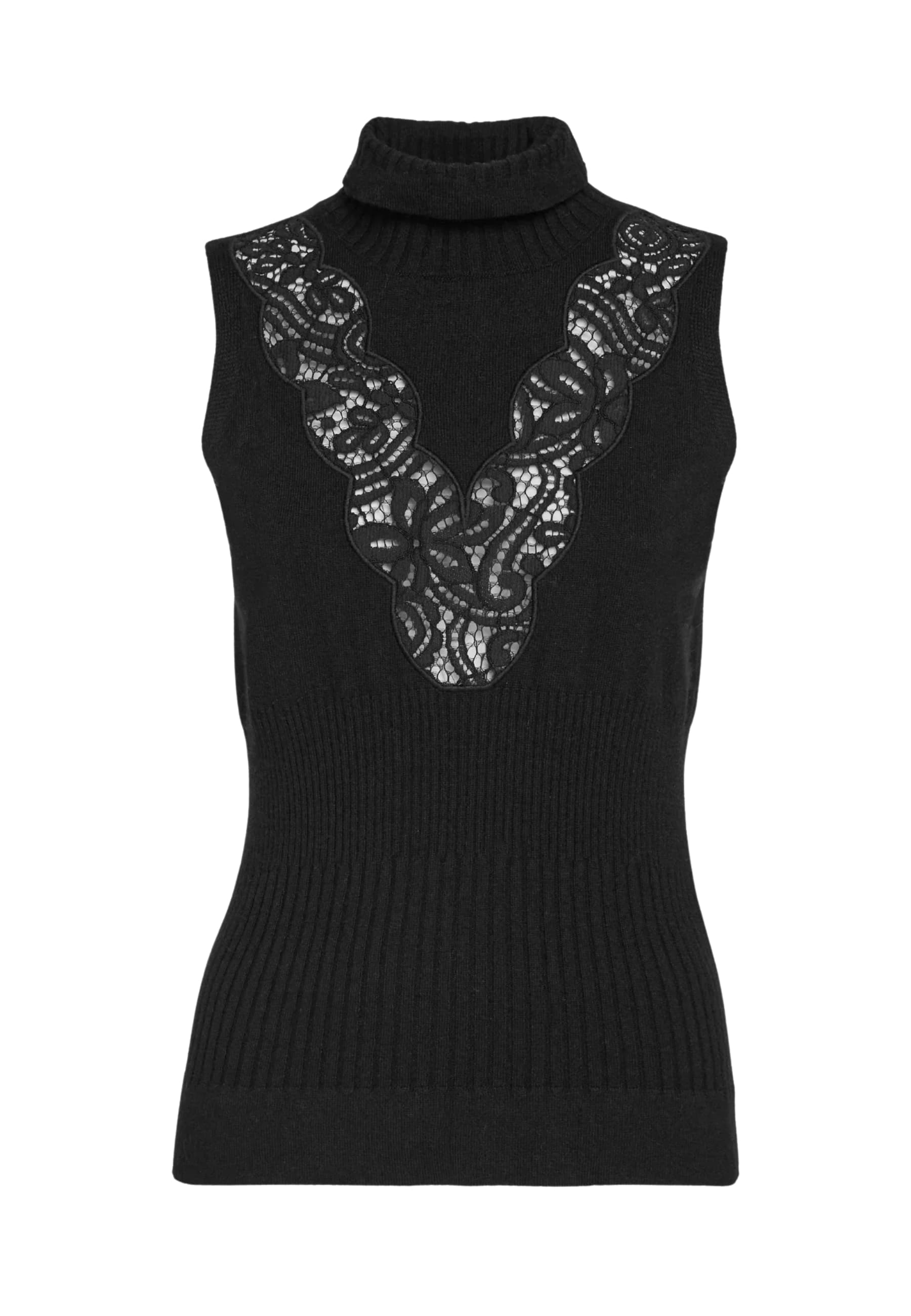 top A turtleneck Simona Corsellini with lace