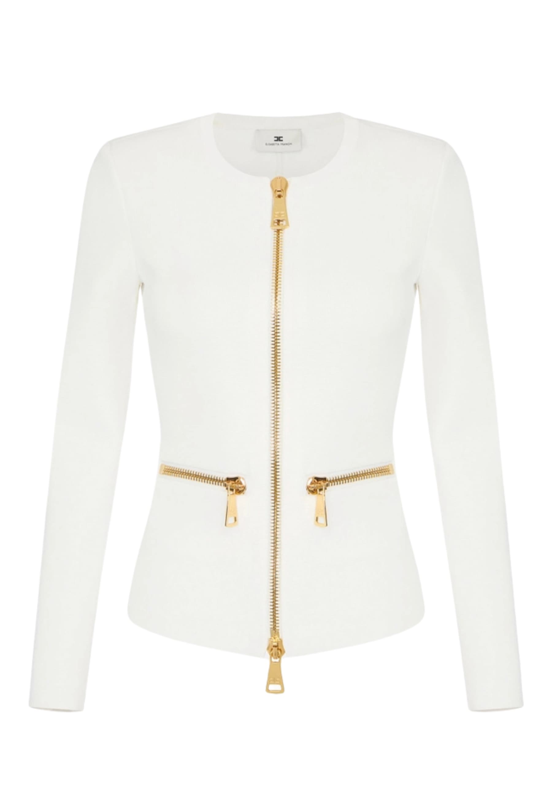 cardigan knitting Elisabetta Franchi with zip