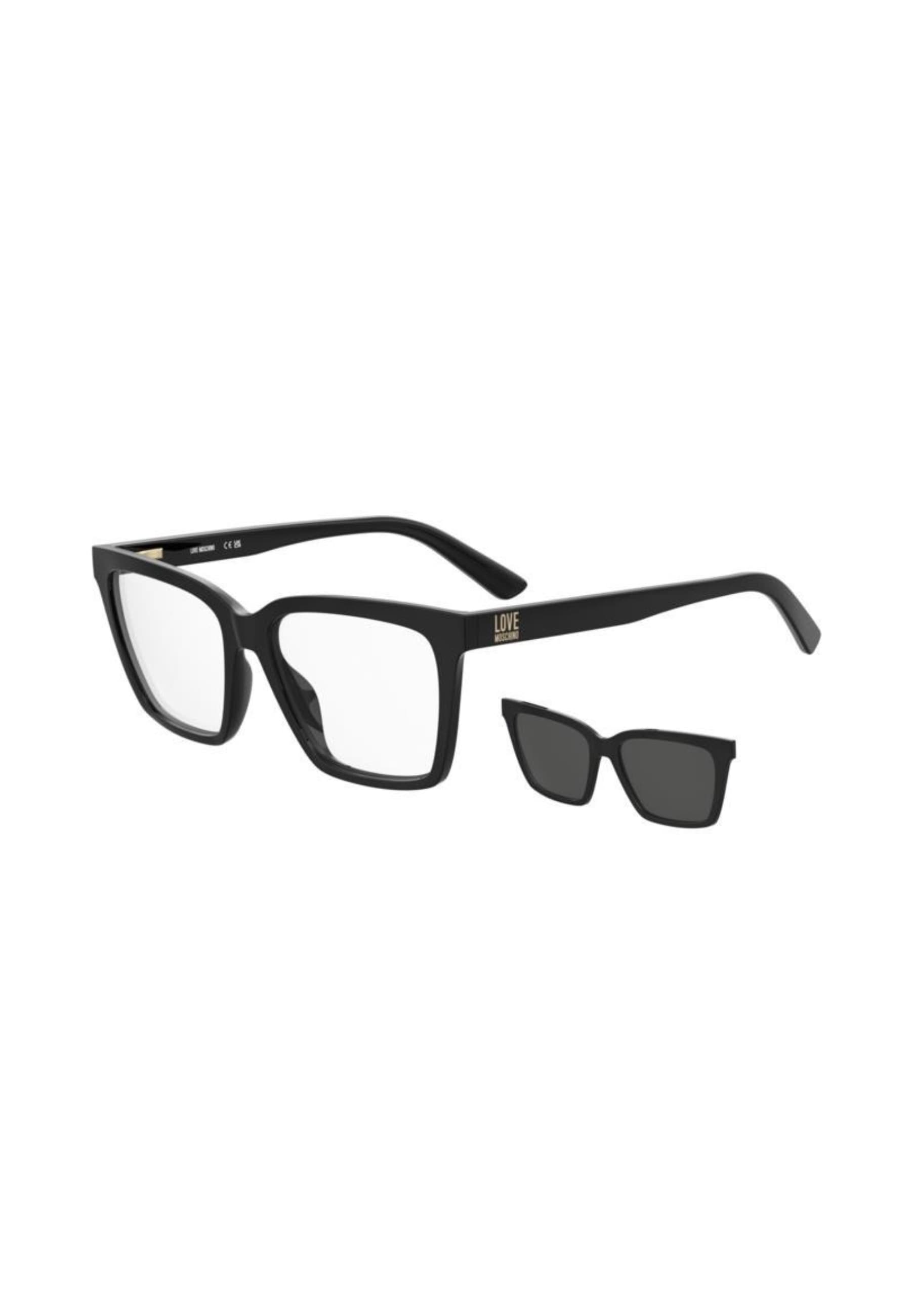Eyeglasses with clip Love Moschino MOL661C-80716 Woman