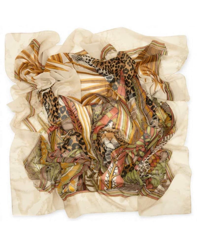 Alviero Martini 1 Classe Leopardi Woman Tobacco 130x130 with Geo Classic Edges