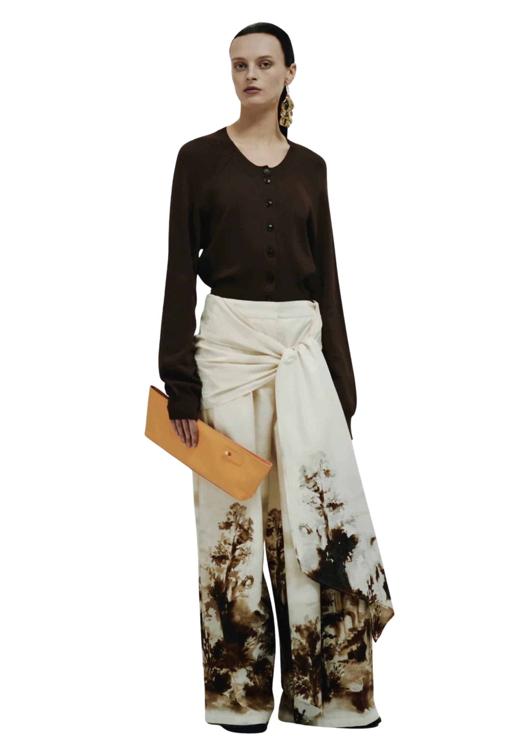 Cardigan Woman Erika Cavallini opening behind