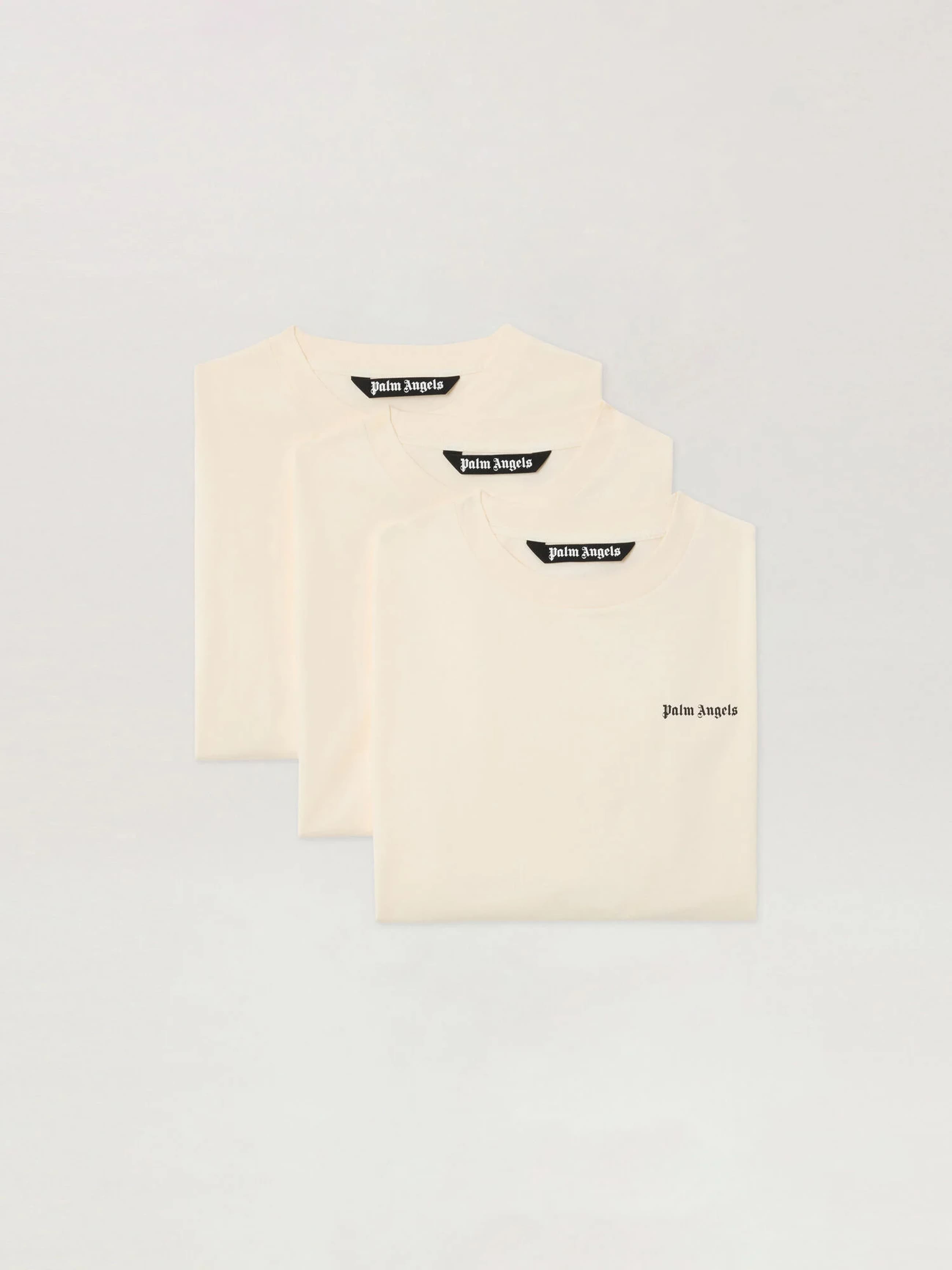 3 Pack t-shirt Man Palm Angels classic white logo