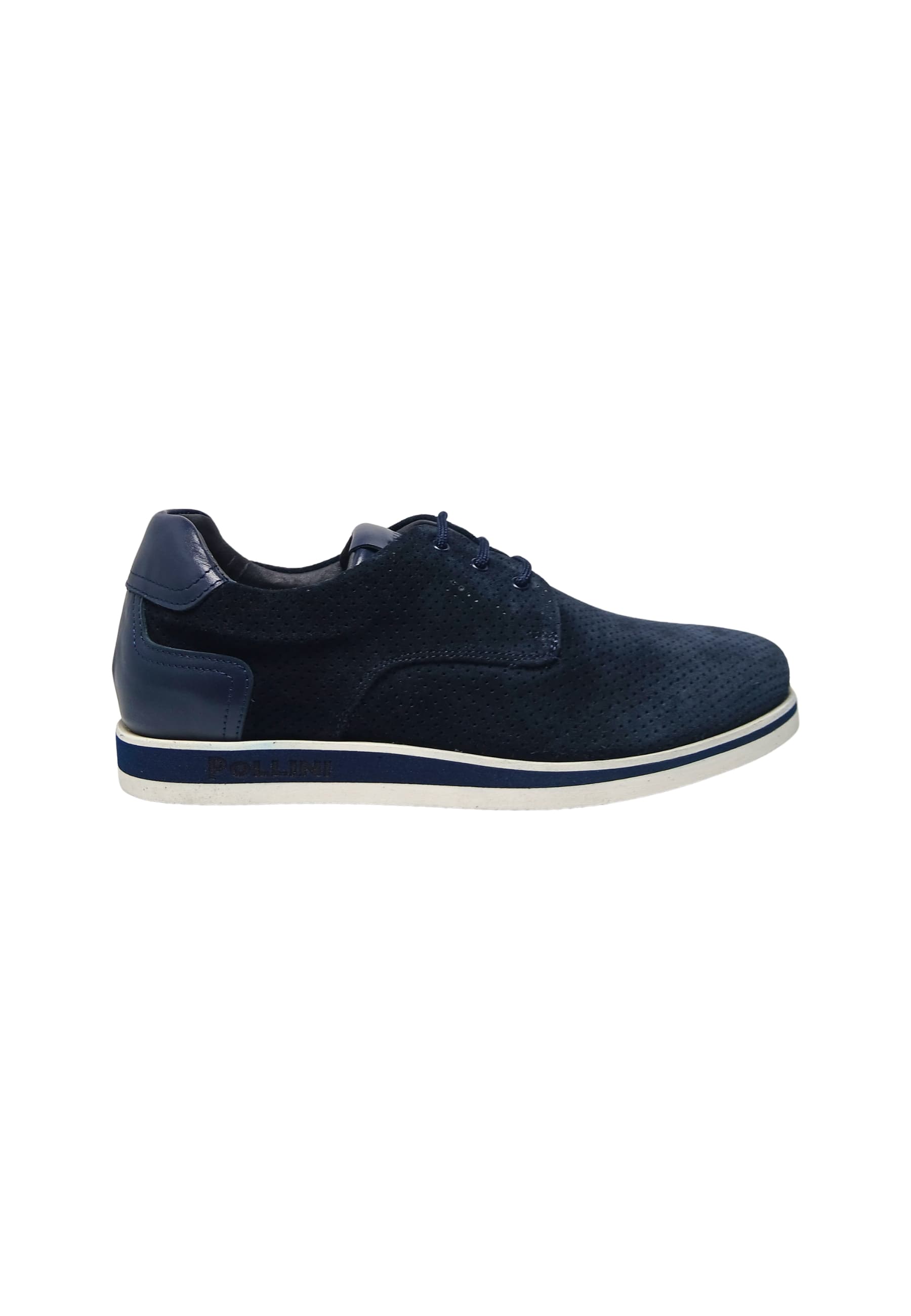 pb10342G9ecfv75A Pollini Men Suede Blue