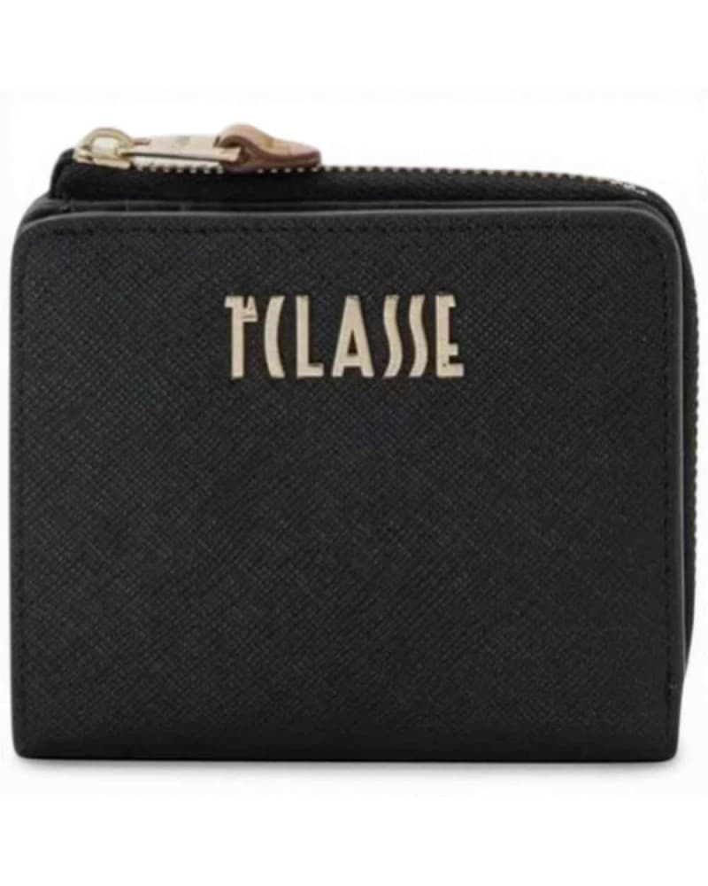 Alviero Martini 1 Classe Bloom City Wallet Woman Black Leather