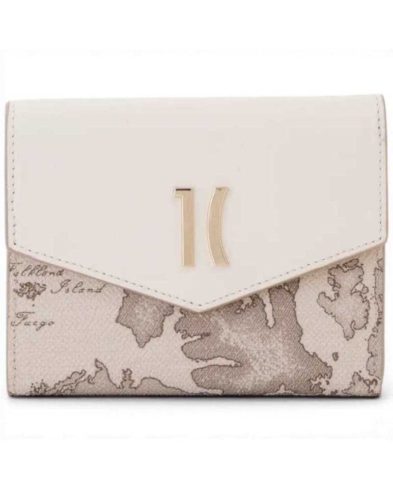 Alviero Martini 1 Classe Rituals Geo Safari Women's Satin Fabric Wallet