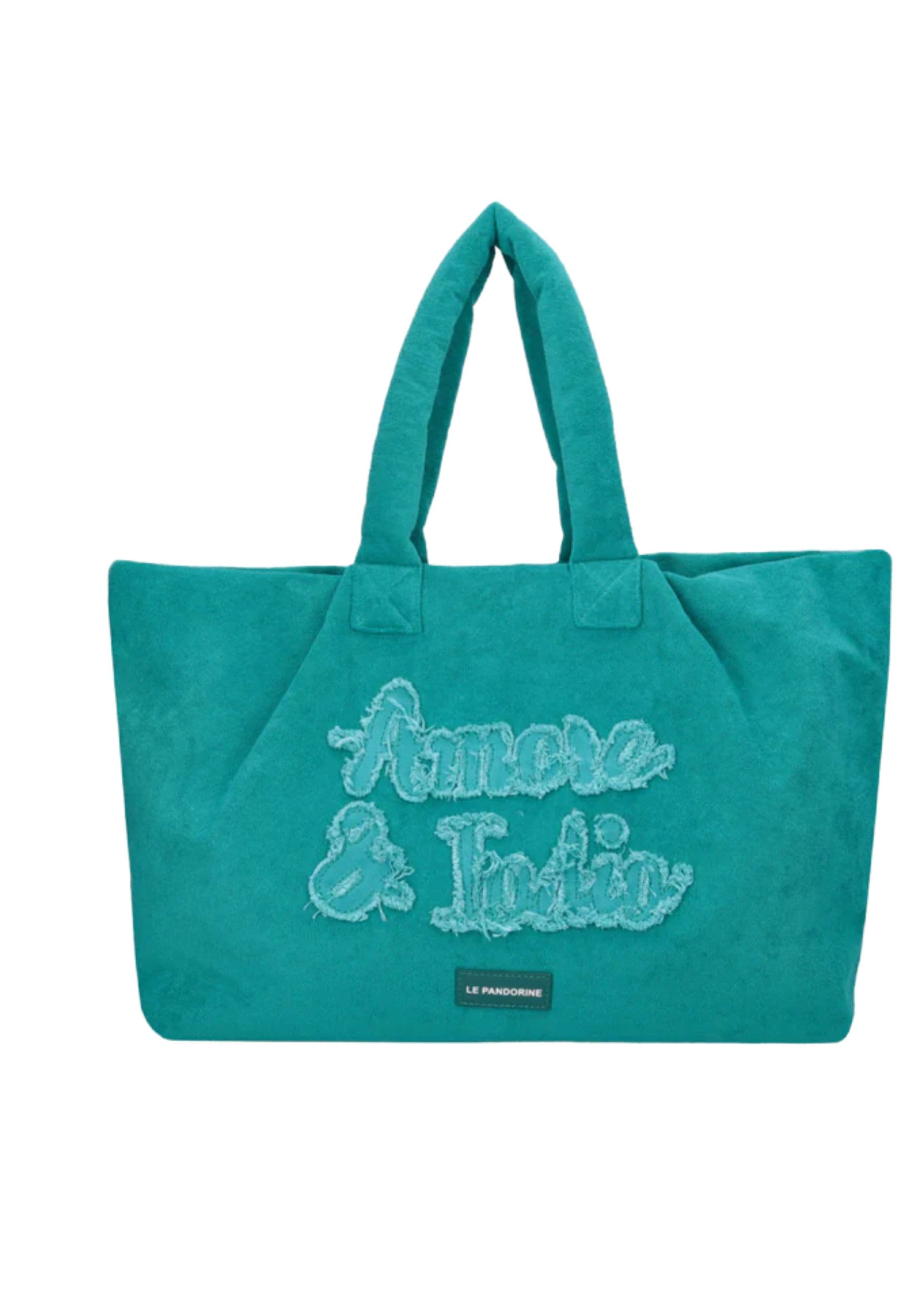 Women's Bag Le Pandorine Sponge Bag Blue Jeans