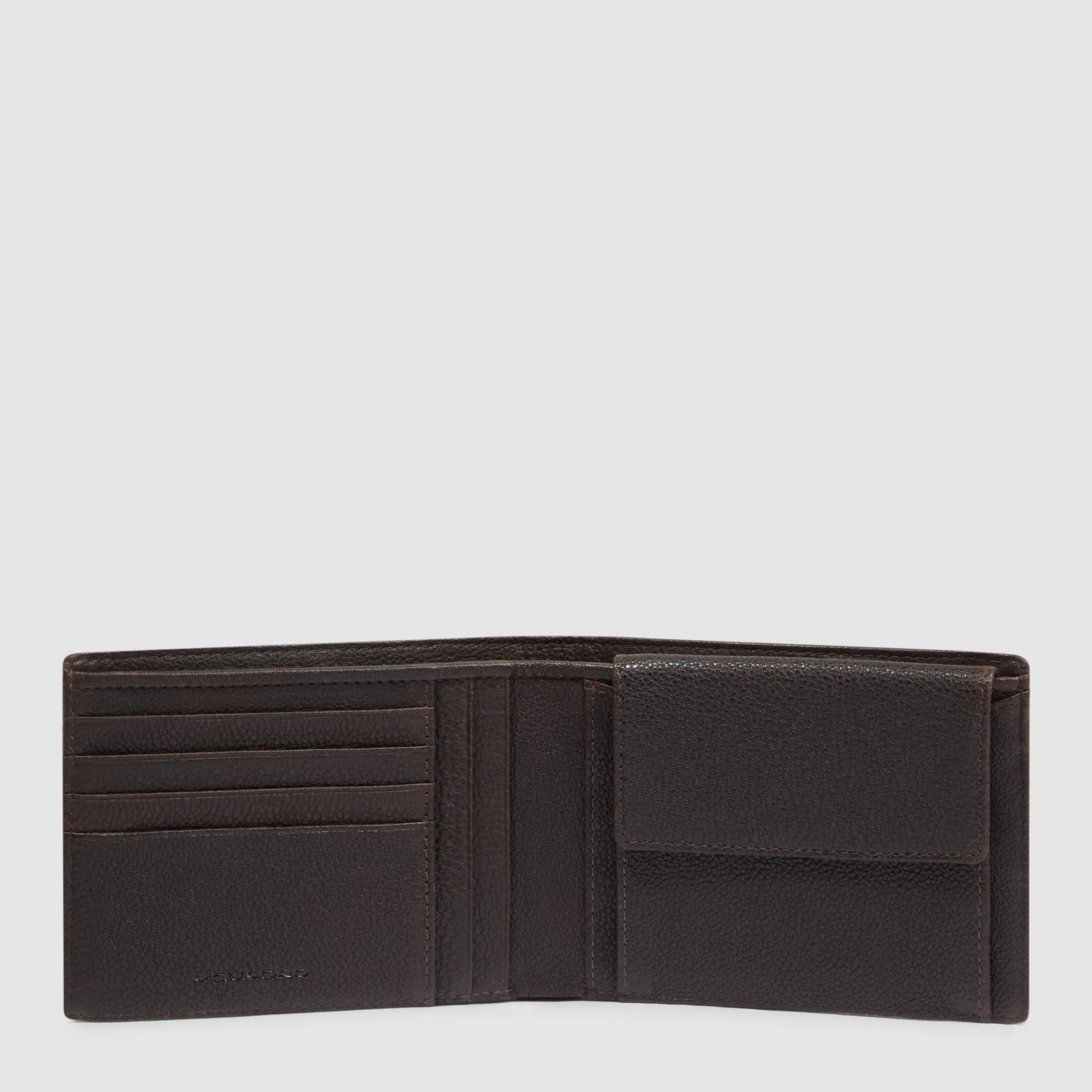 Wallet with coin holder Adult unisex Piquadro PU257W138R-TM Brown