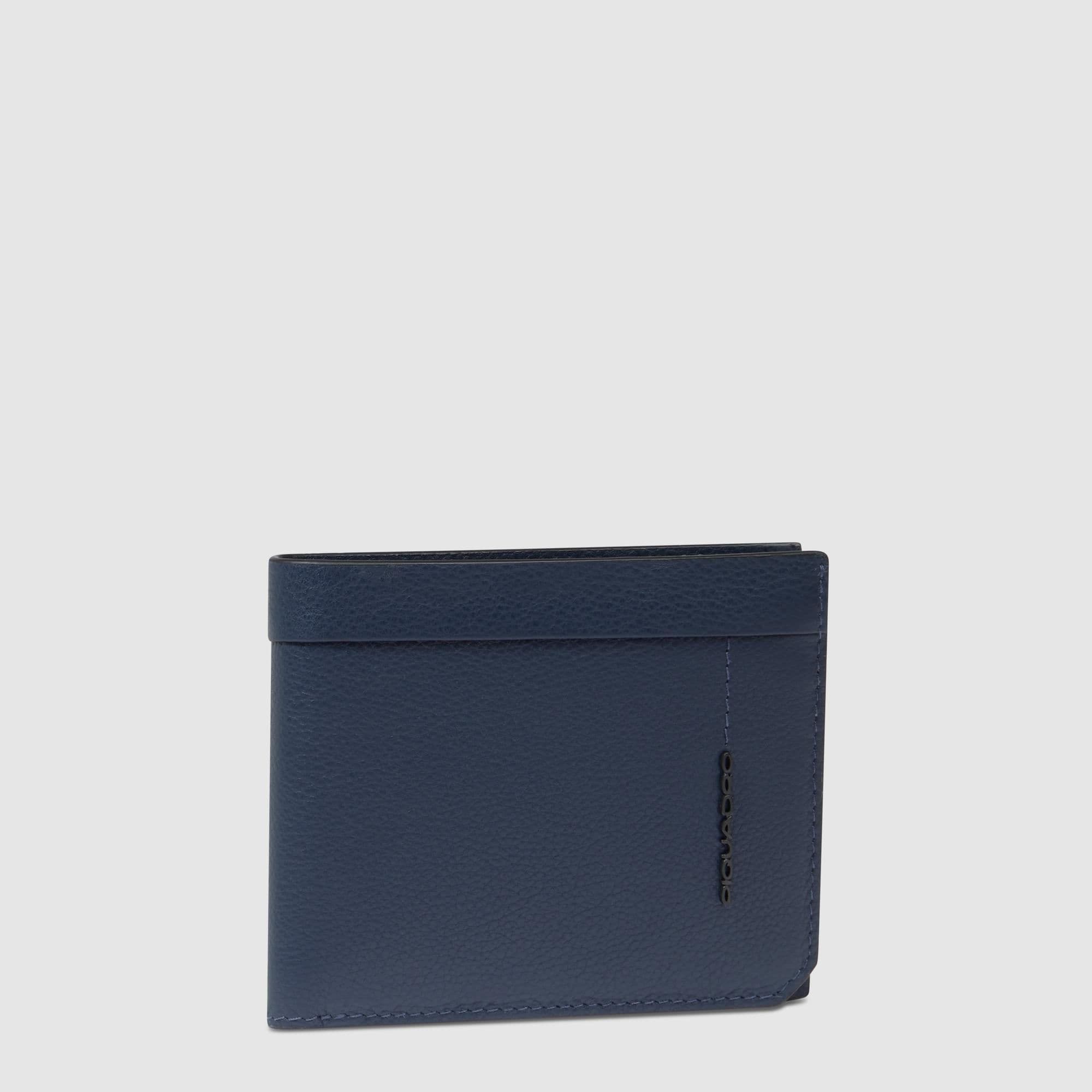 Wallet with coin holder Man Piquadro PU4188W137R-BLU Blue
