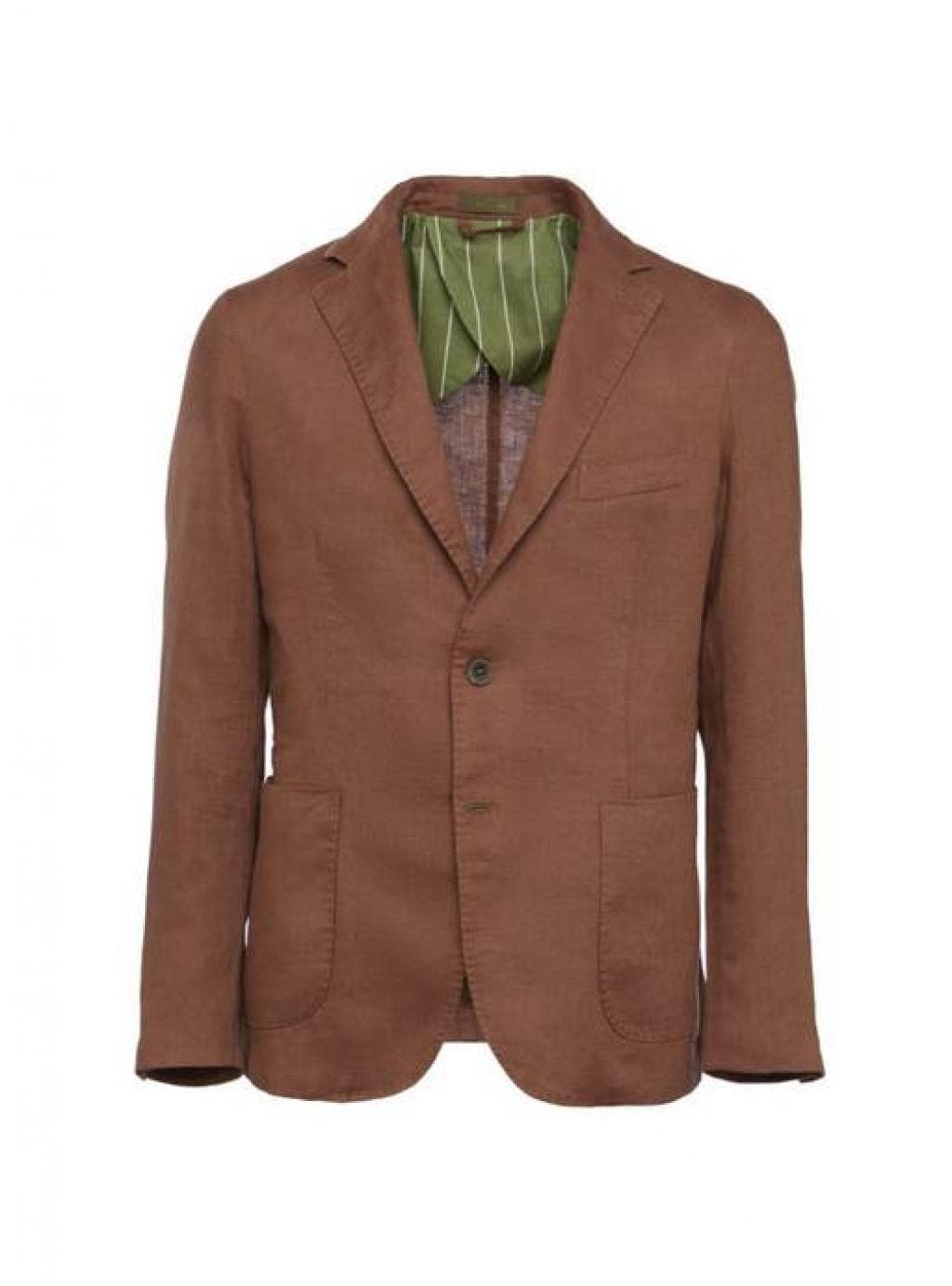Outfit - Single-breasted jacket in Lino OF1S2S1G002/027CACAO