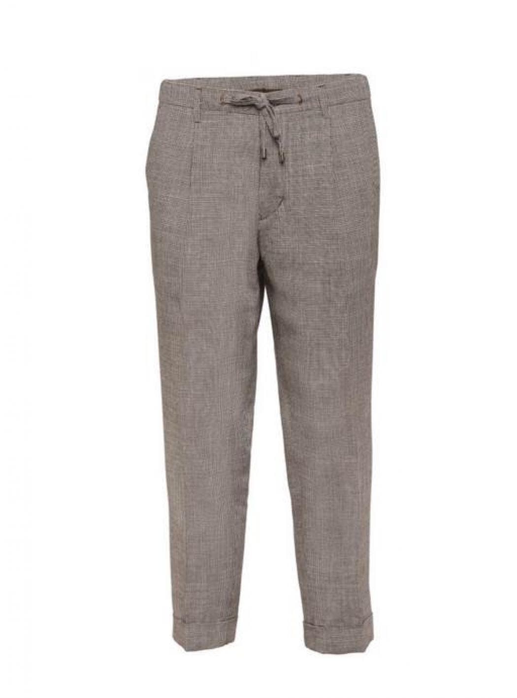 Outfit - Pantalaccio Pince Pied De Poule OF1S2S1P025/434 MORO