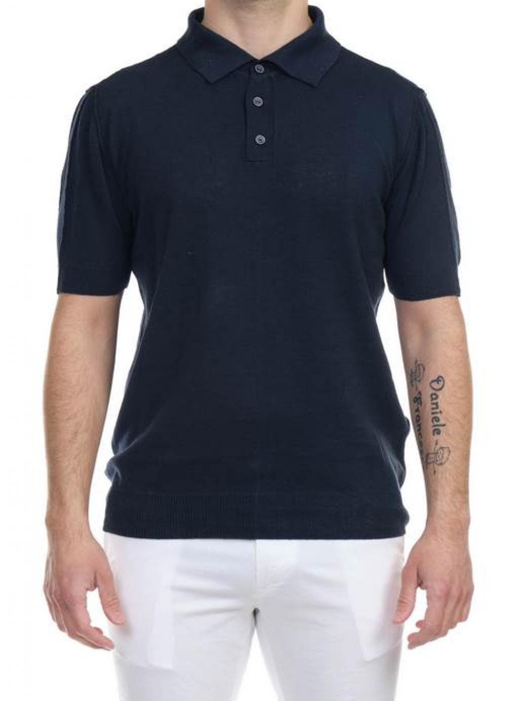 Outfit - Polo in Filo Ciciture A Vista OF1S2S1M008/174 BLU