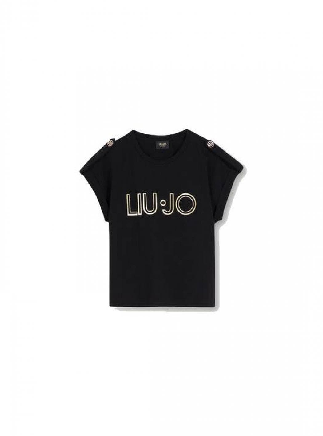 Liu Jo - T Shirt Logo Strass Ride Cotton CA1099J5003T-2222