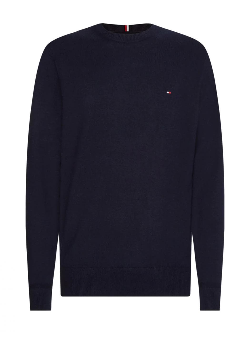 Tommy Hilfiger - Th Monogram table in cotton and cashmere MW0MW28046 DW5 BLUE