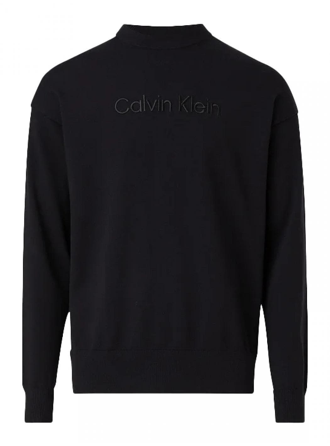 Calvin Klein - Round neck Tencel Blend Logo Sweater K10K111479 BEH