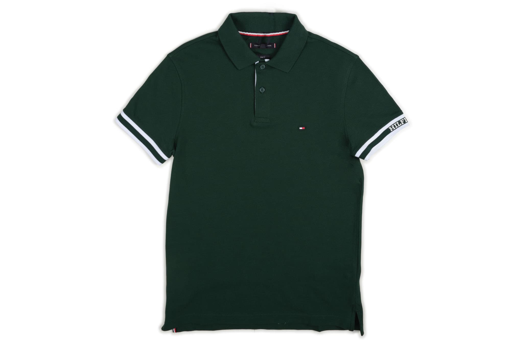 Tommy Hilfiger - Polo Piquet Slim Fit M/m Inch with Logo MW0MW34737 MBP VERD