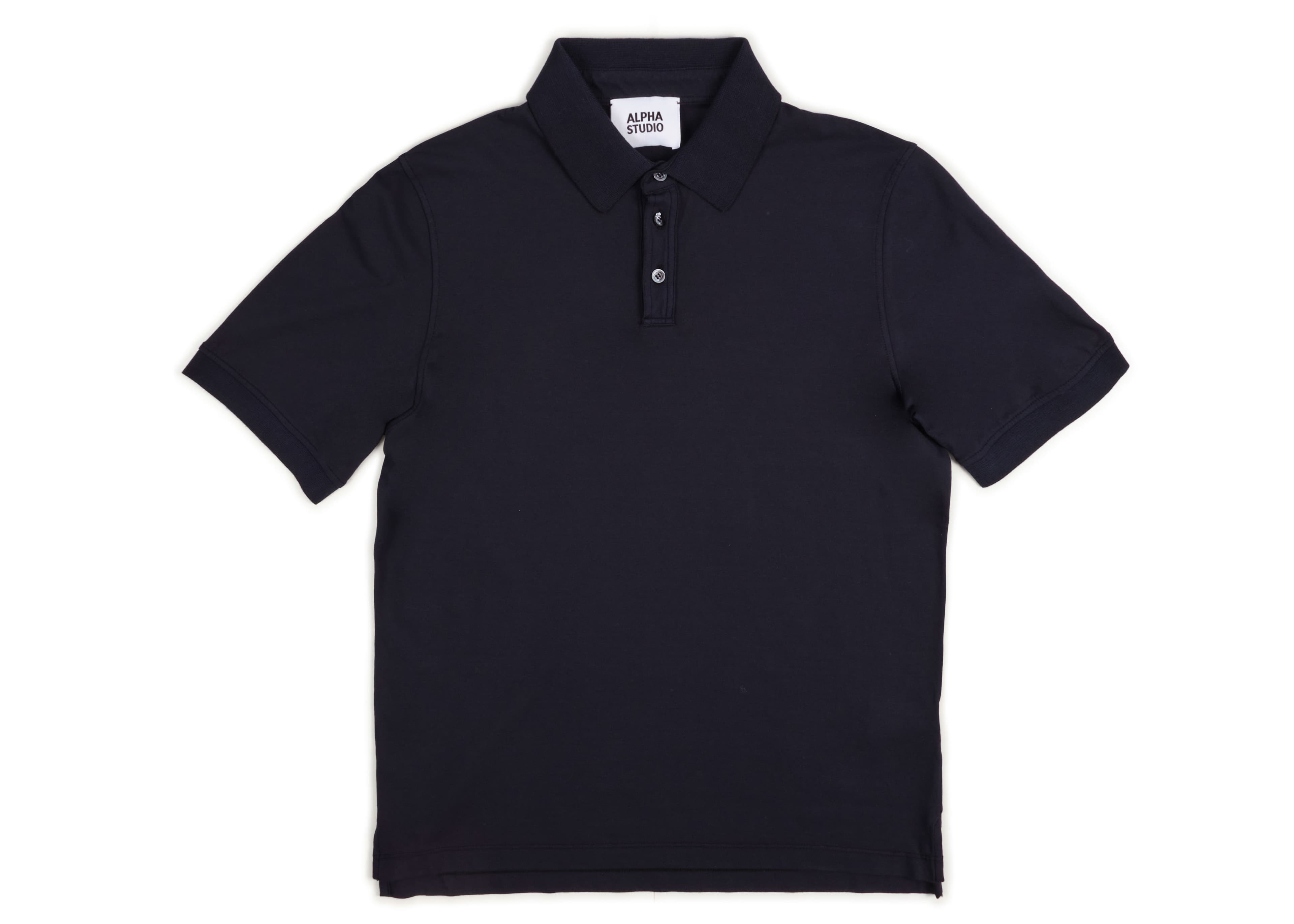 Alpha Studio - Polo M/m Fabric Ice Cotton AU-5335B 1217 BLUE