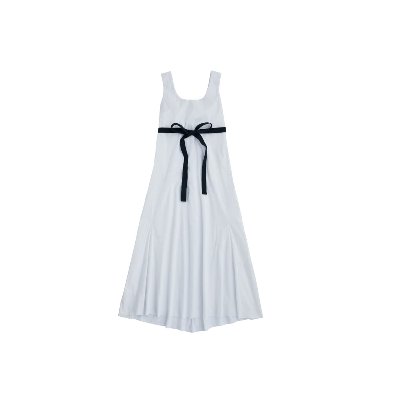 Sun68 - Dress Bi-fabric No Slv White T30206